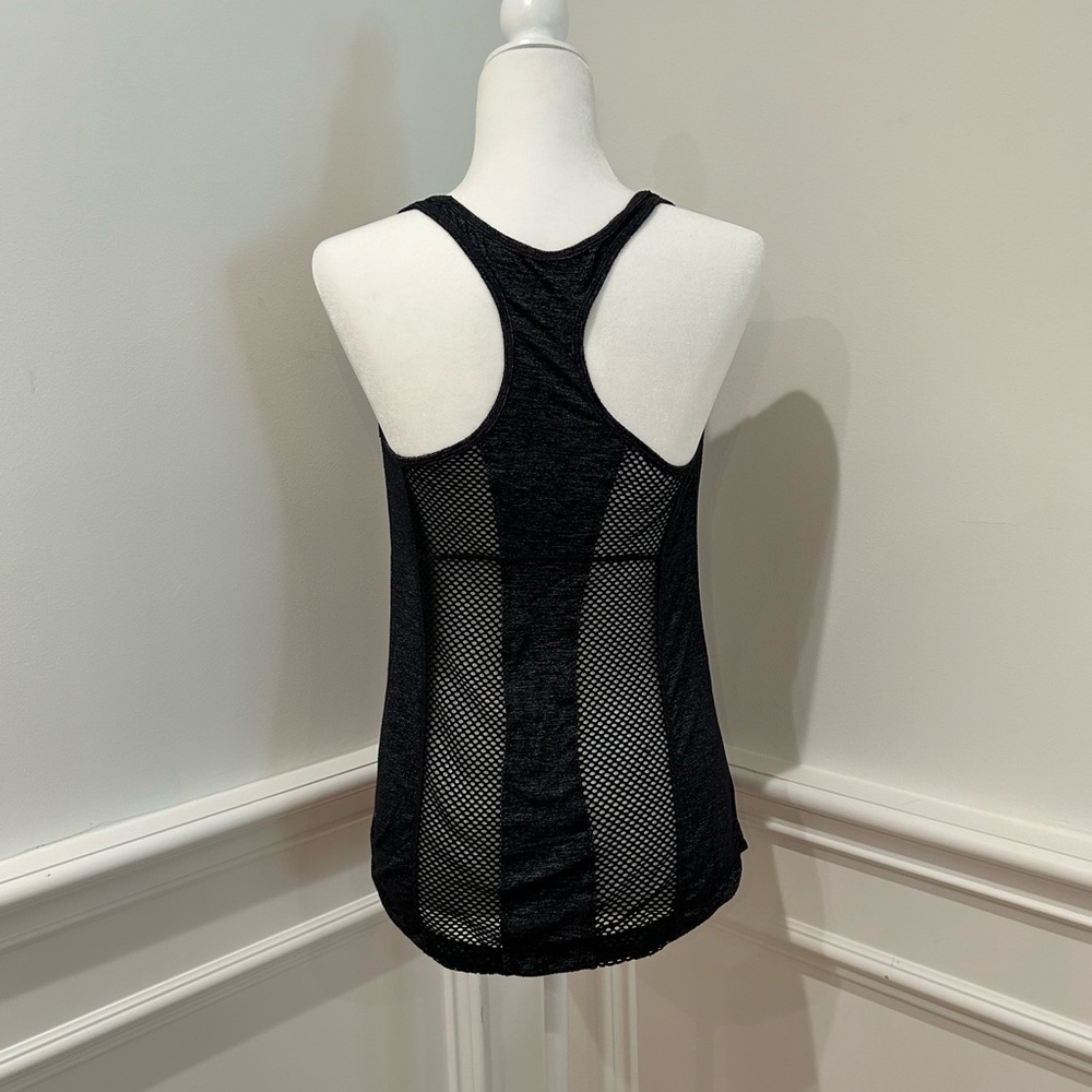 Zella black mesh and charcoal gray tank size small - Picture 3 of 7
